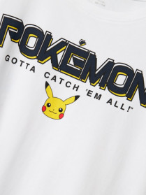 NAME IT Pokemon T-shirt Mat Bright White
